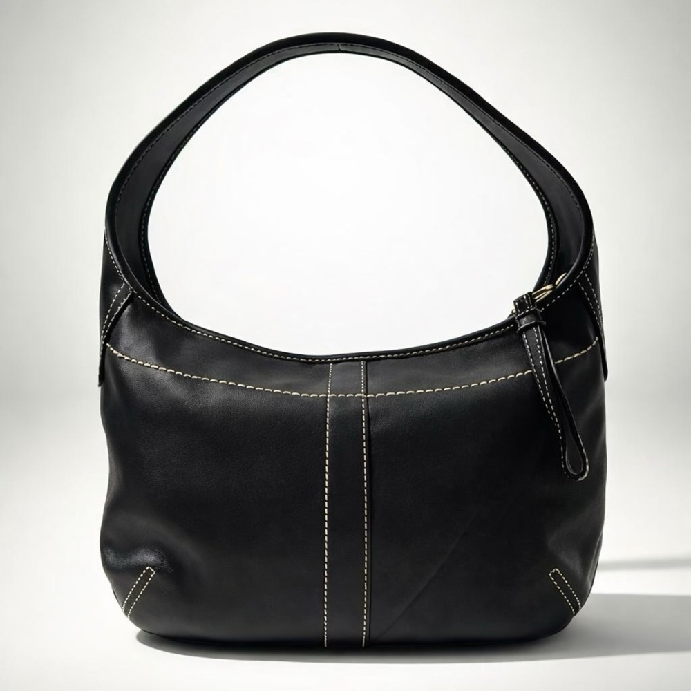 COACH 11282 Mini Ergo Hobo Shoulder Bag Black Leather Rare Y2K - Picture 2 of 14